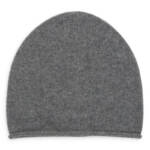 Vince Boiled Cashmere Chunky Knit Beanie Women's One Size Medium Gray Pull On
