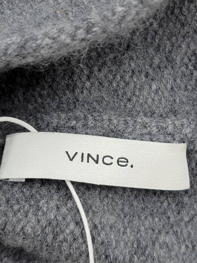 Vince Boiled Cashmere Chunky Knit Beanie Women's One Size Medium Gray Pull On