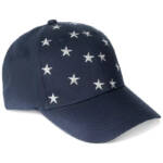 I.N.C. International Concepts Metallic Stars Baseball Cap Women's One Size Navy~