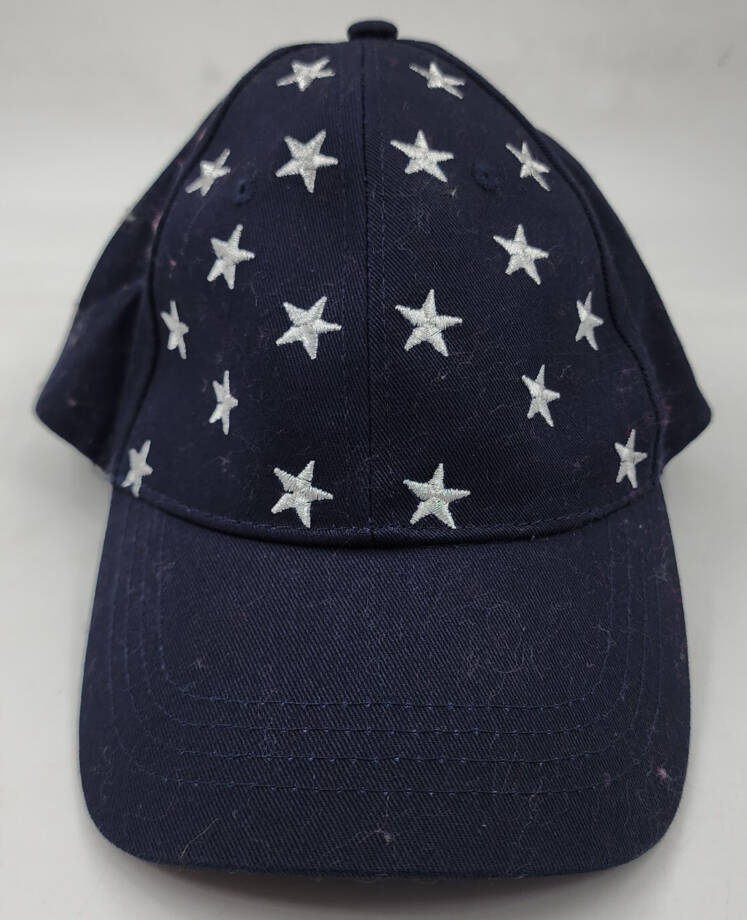 I.N.C. International Concepts Metallic Stars Baseball Cap Women's One Size Navy~