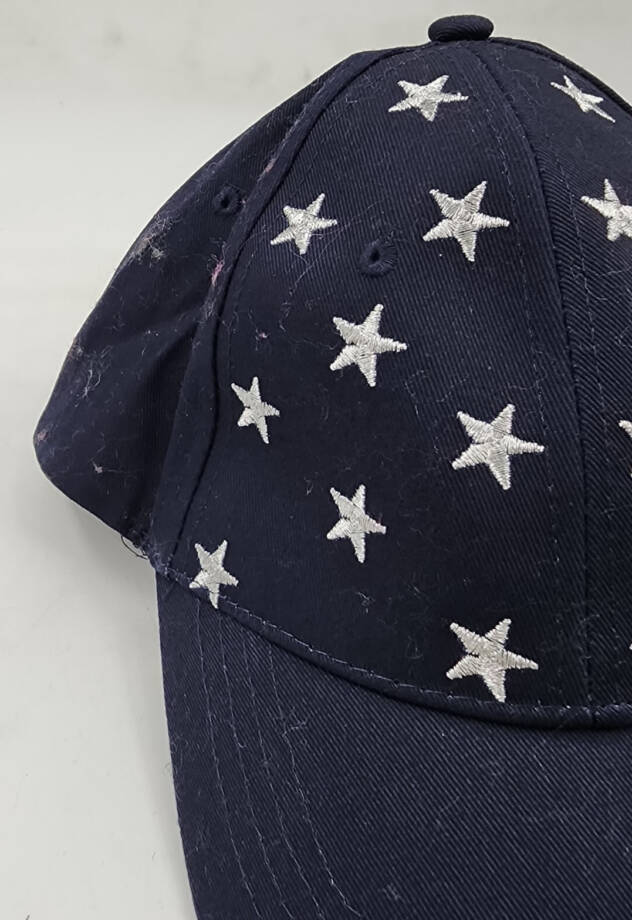 I.N.C. International Concepts Metallic Stars Baseball Cap Women's One Size Navy~