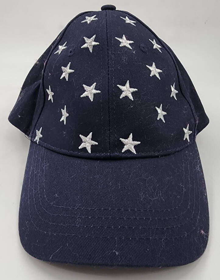 I.N.C. International Concepts Metallic Stars Baseball Cap Women's One Size Navy~