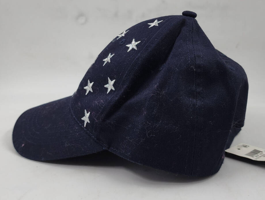 I.N.C. International Concepts Metallic Stars Baseball Cap Women's One Size Navy~
