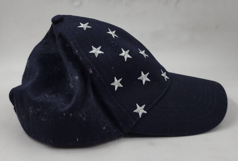 I.N.C. International Concepts Metallic Stars Baseball Cap Women's One Size Navy~