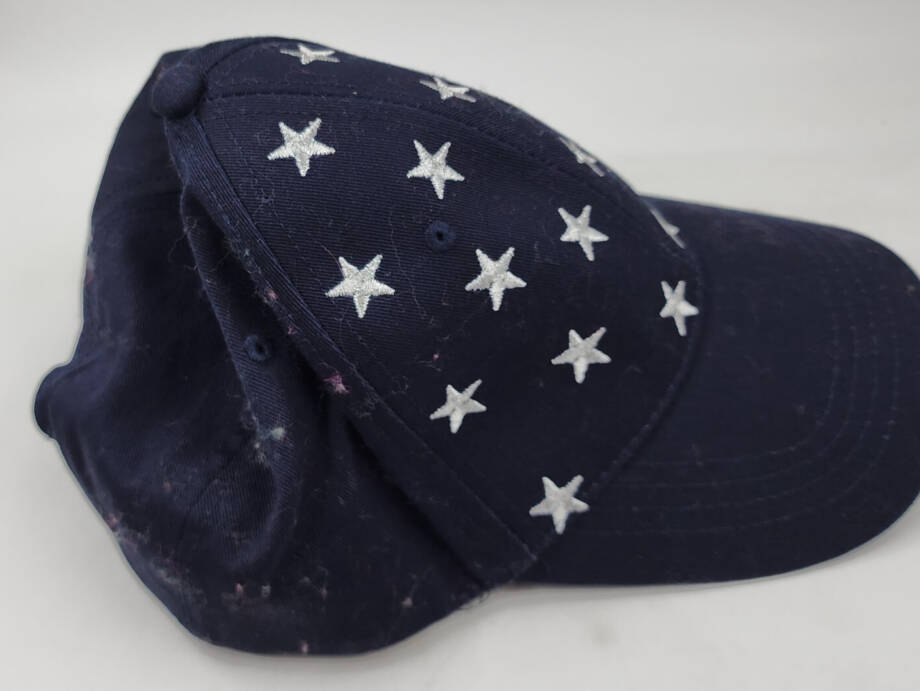I.N.C. International Concepts Metallic Stars Baseball Cap Women's One Size Navy~