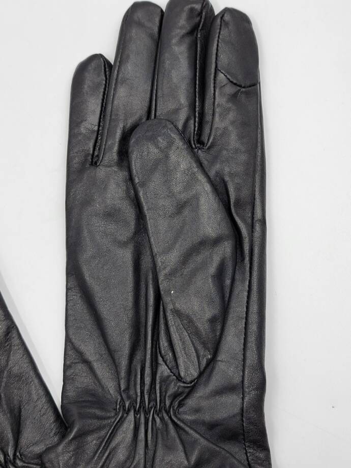 MICHAEL Michael Kors Leather Astor Studded Touch Tips Gloves Women's S Black