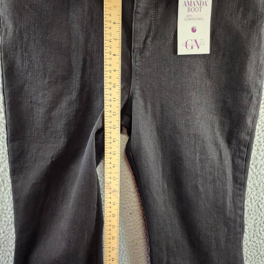 Gloria Vanderbilt Amanda Bootcut Jeans Women's 14 Black High Rise 5 Pockets