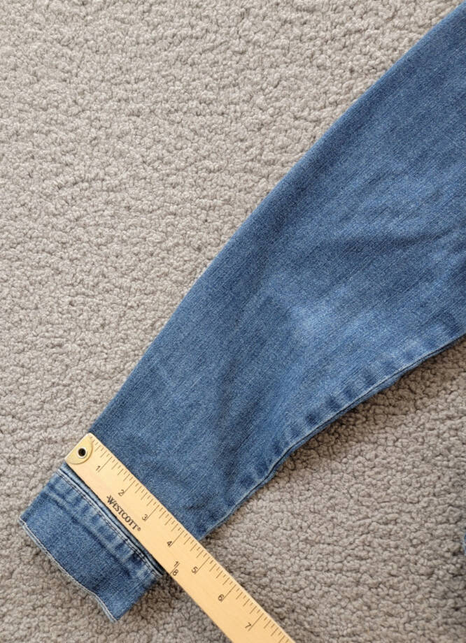 Jessica Simpson Trendy Plus Pixie Long Sleeve Denim Jacket Women's 1X Mercer
