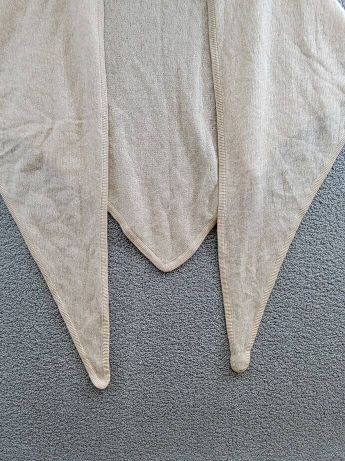Vince Cashmere Featherweight Triangle Wrap Women's One Size Oak Ribbed Edge