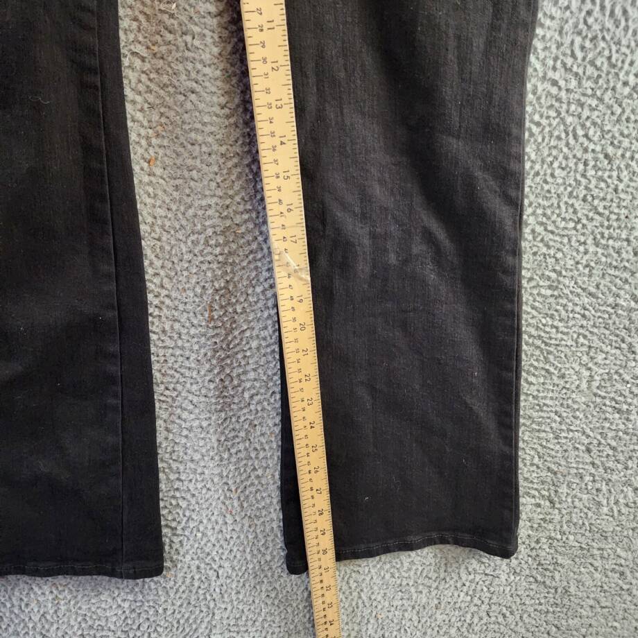 Gloria Vanderbilt Amanda Bootcut Jeans Women's 14 Black High Rise 5 Pockets