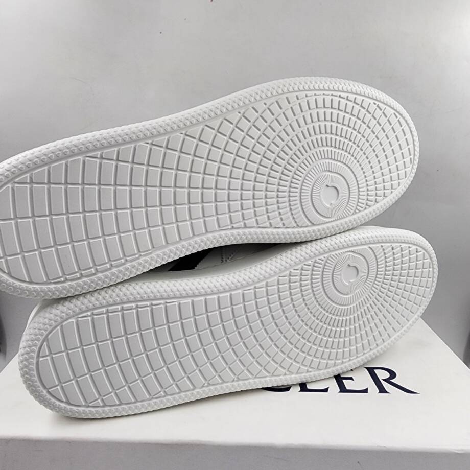 Moncler Monaco Low Top Sneakers Men's 45/12 US White Multi Round Toe Lace Up