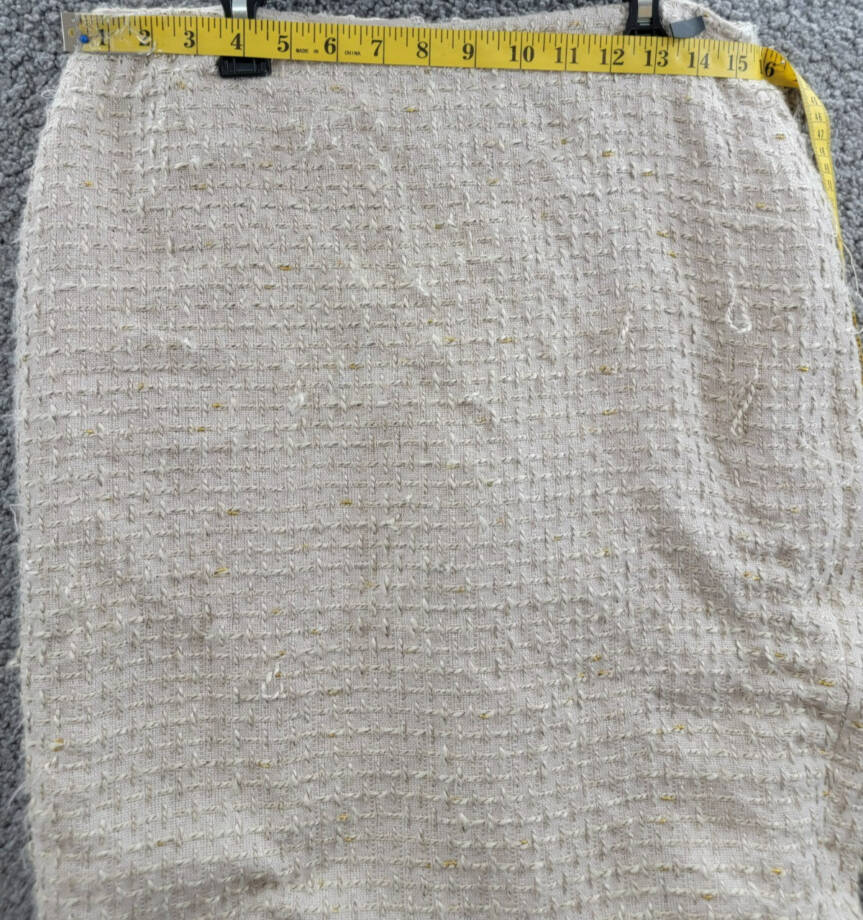Calvin Klein Petite Tonal Tweed Pencil Skirt Women's 6P Nomad Multi Back Zip