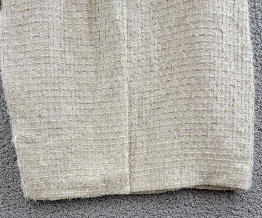 Calvin Klein Petite Tonal Tweed Pencil Skirt Women's 6P Nomad Multi Back Zip
