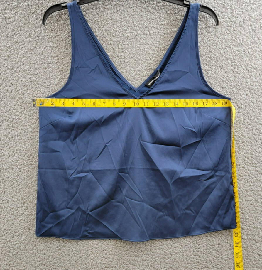 Generation Love Dallas Chain Trim Tank Top Women's M Oxford Navy Sleeveless