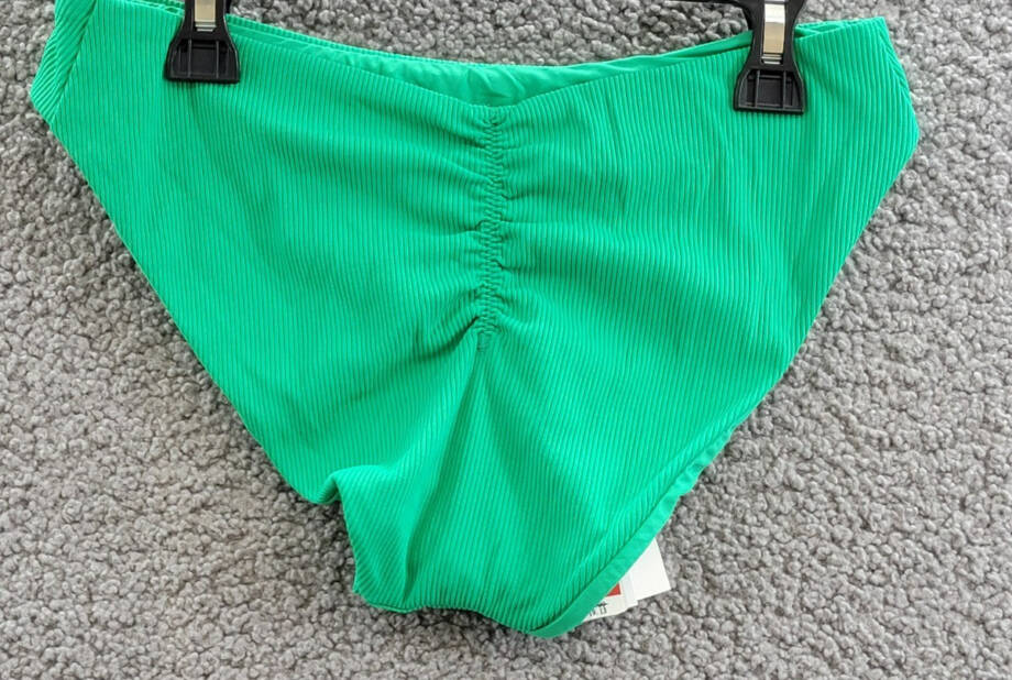 Becca by Rebecca Virtue Off the Grid Bikini Bottoms Women's S Verde Pull On