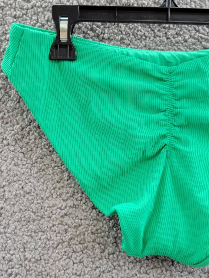 Becca by Rebecca Virtue Off the Grid Bikini Bottoms Women's S Verde Pull On