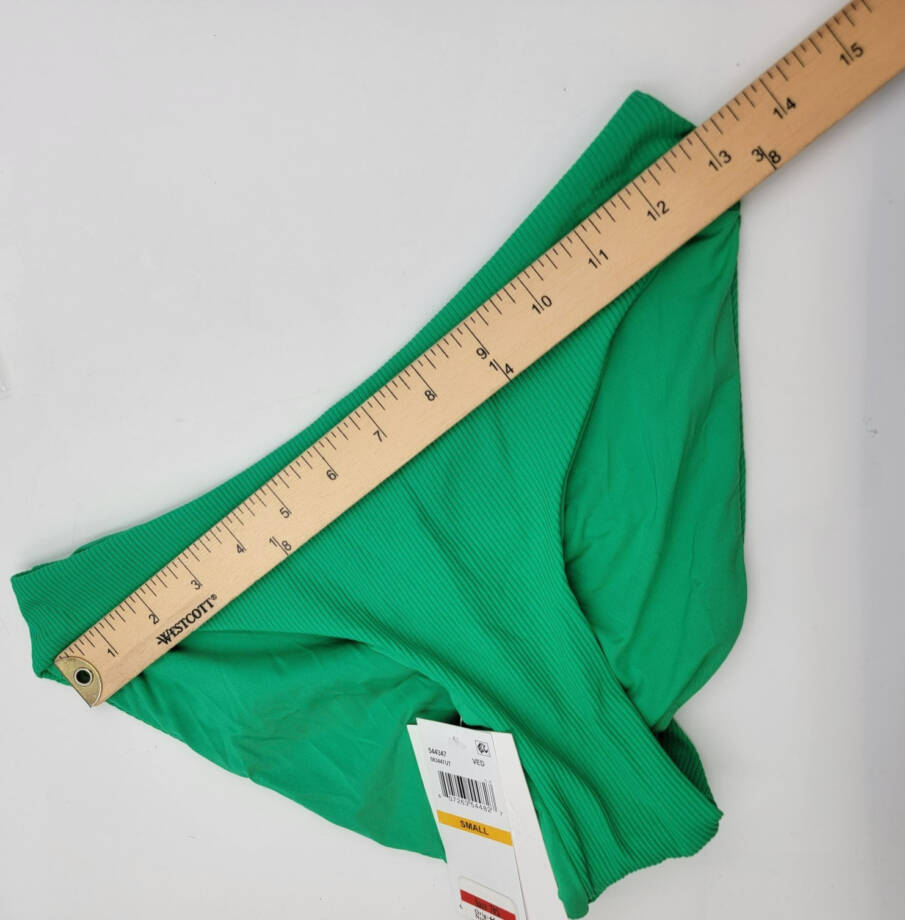 Becca by Rebecca Virtue Off the Grid Bikini Bottoms Women's S Verde Pull On