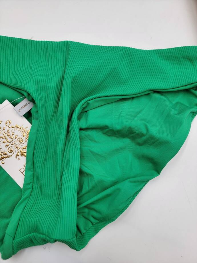 Becca by Rebecca Virtue Off the Grid Bikini Bottoms Women's S Verde Pull On
