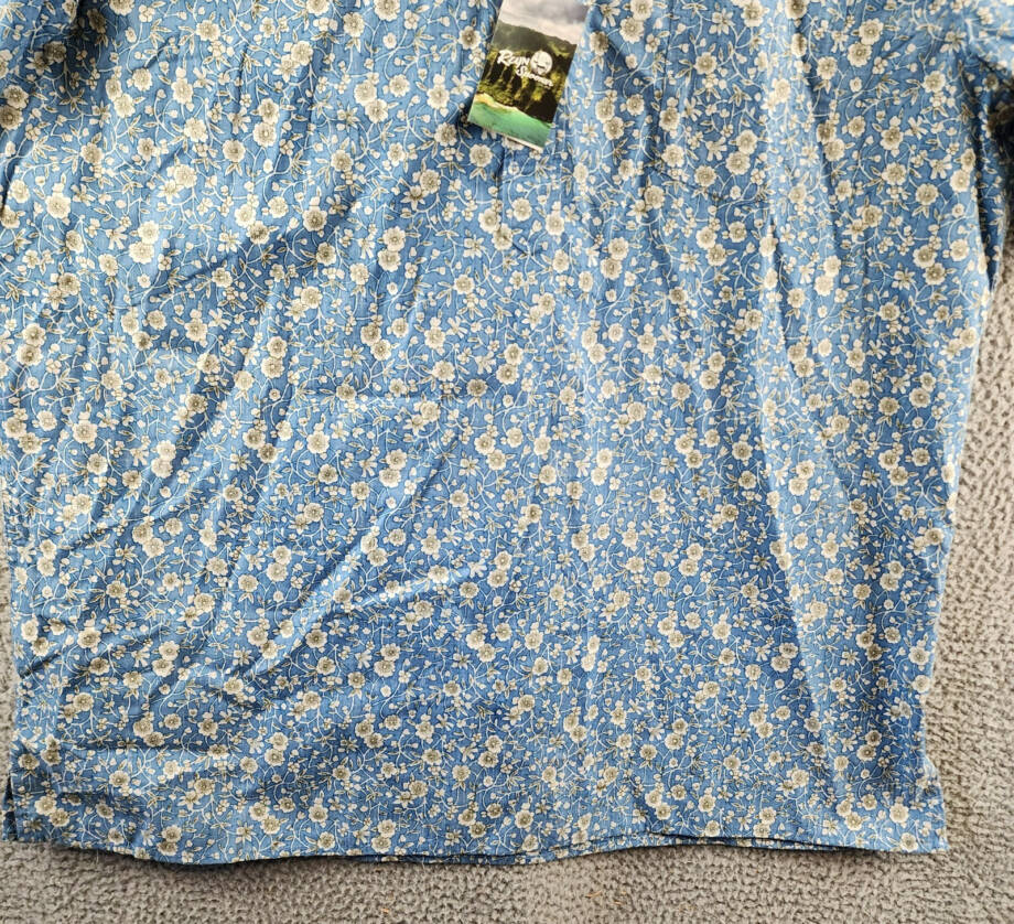 Reyn Spooner Kettle Floral Classic Fit Camp Shirt Men's 3XL Lichen Blue S/S
