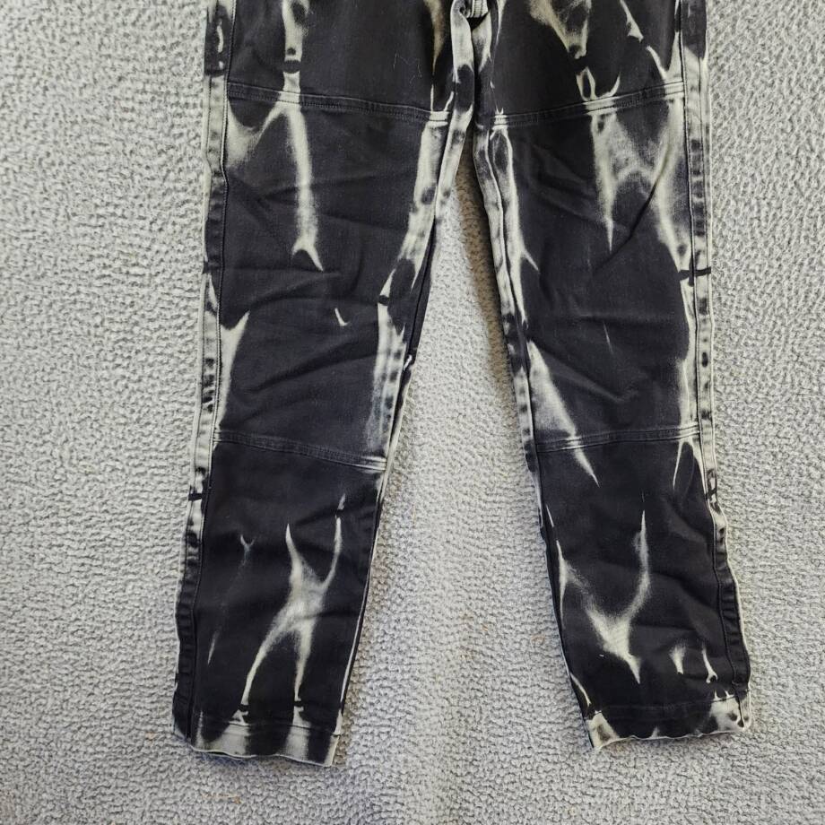 Versace Jeans Couture Regular Fit Jeans Men's 30 Bleached Black Denim Button Zip