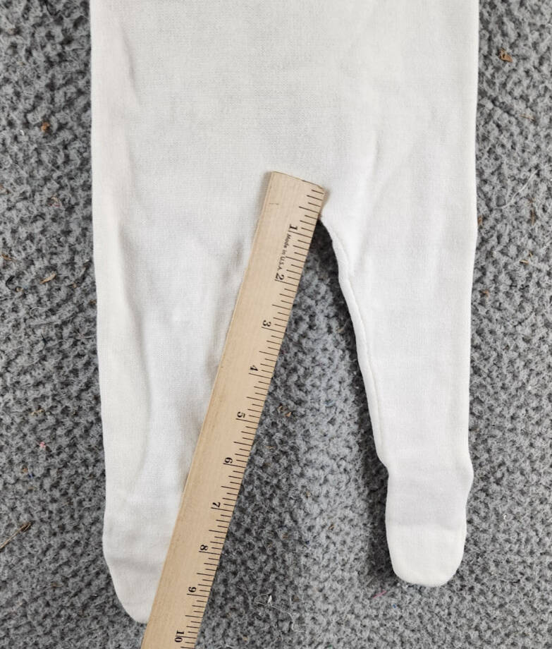 Maniere Noovel Knit Cotton Footed Coverall Baby Girls' 6M Ivory Crewneck Ruffled