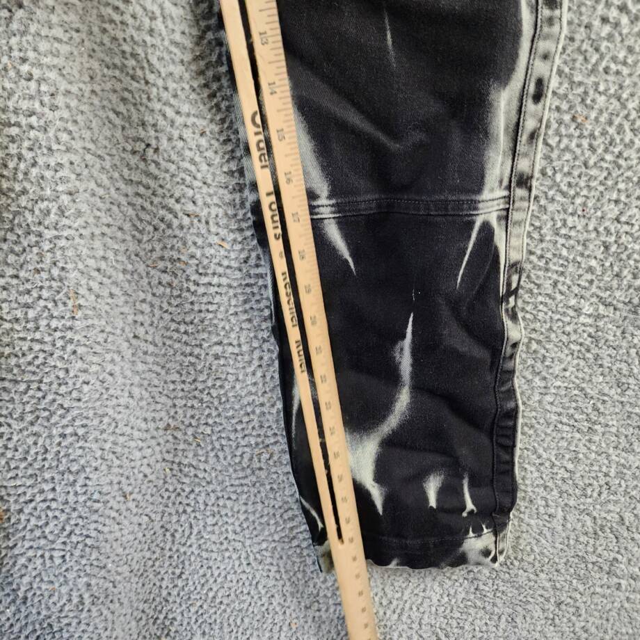 Versace Jeans Couture Regular Fit Jeans Men's 30 Bleached Black Denim Button Zip