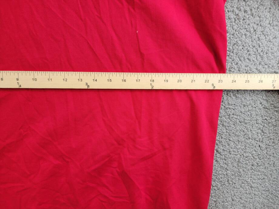Tommy Hilfiger Pique Rugby Shift Dress Women's XL Chili Pepper Collared L/S