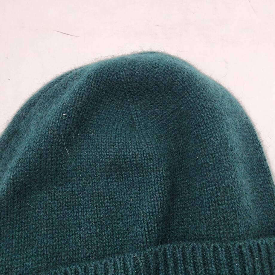 Charter Club Cashmere Cuffed Beanie Women's One Size Seep Pine Ribbed Hem