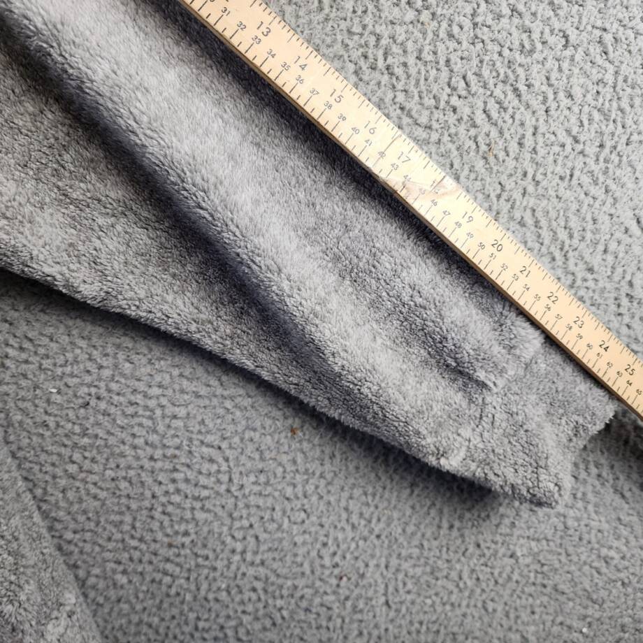 White Mark Plus Size Hooded Sherpa Jacket Women's 3XL Gray Zipper Closure L/S~
