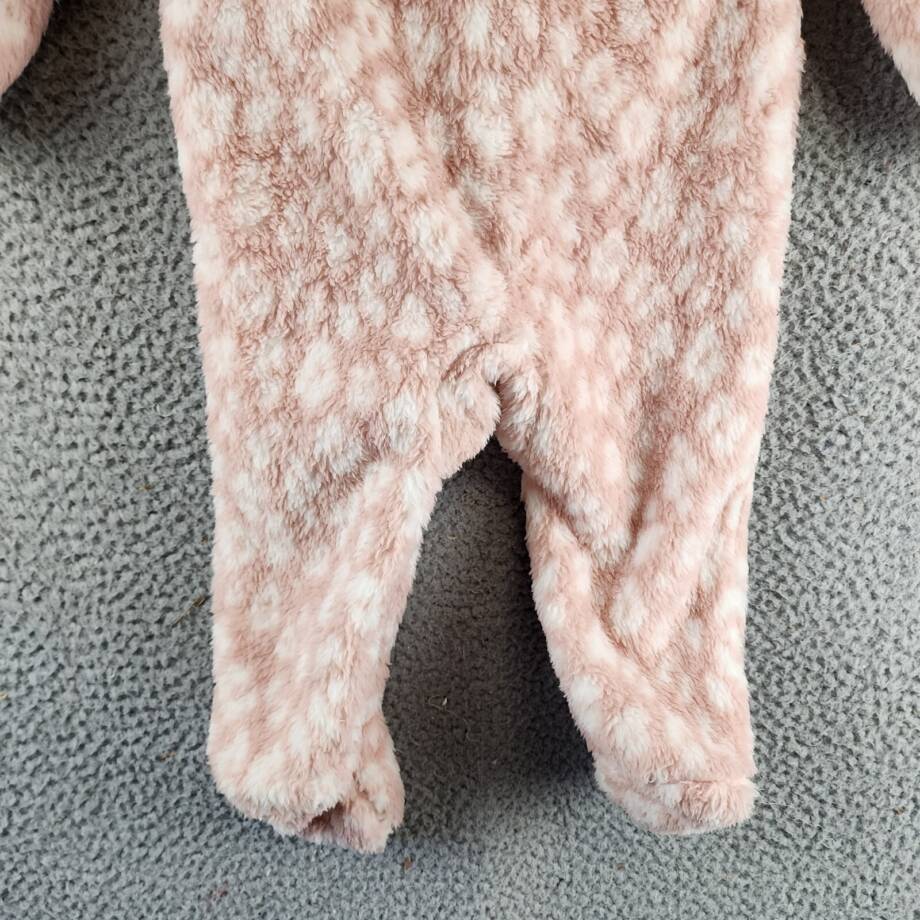 Carter's Leopard-Print Faux-Sherpa Footed Pram Coverall Baby Girls' 9M Pink