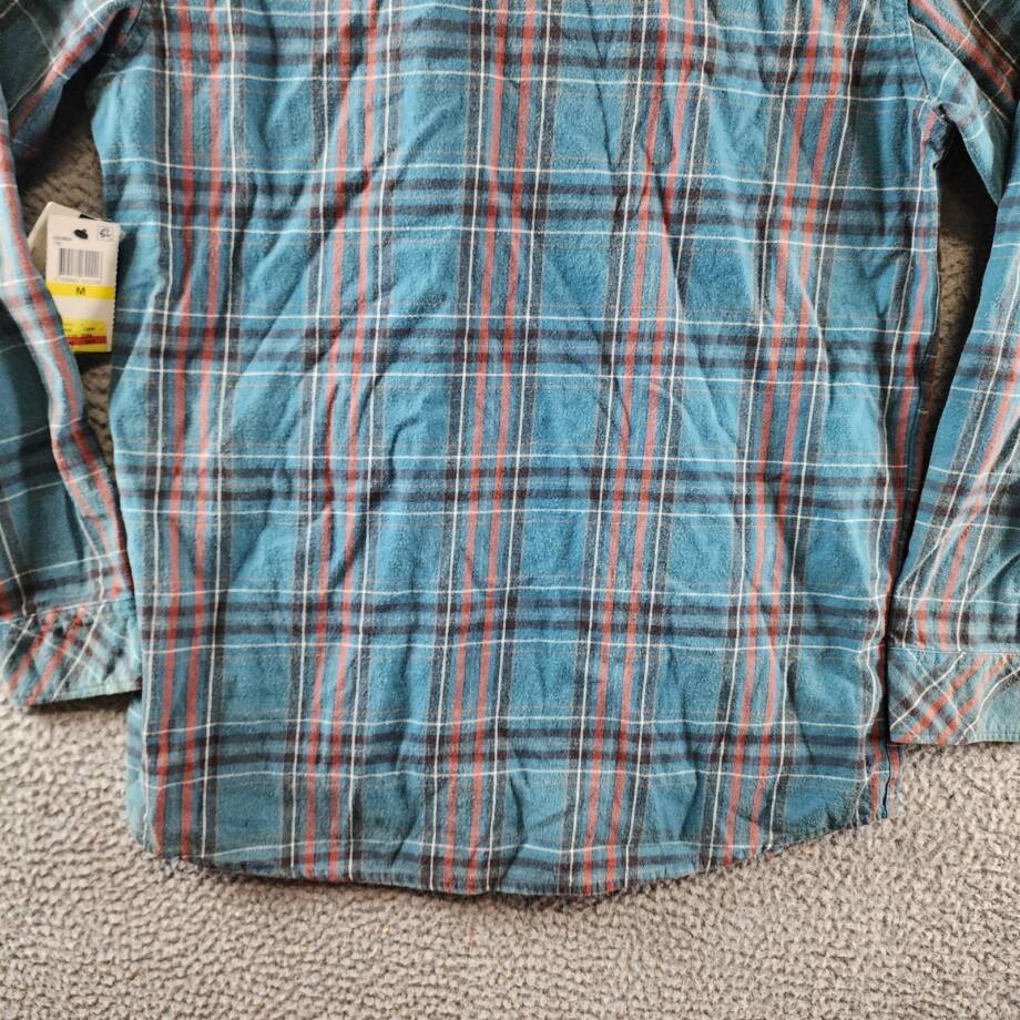 RIP CURL Ranchero Flannel Long Sleeve Shirt Men's M Blue Multi Button-Front