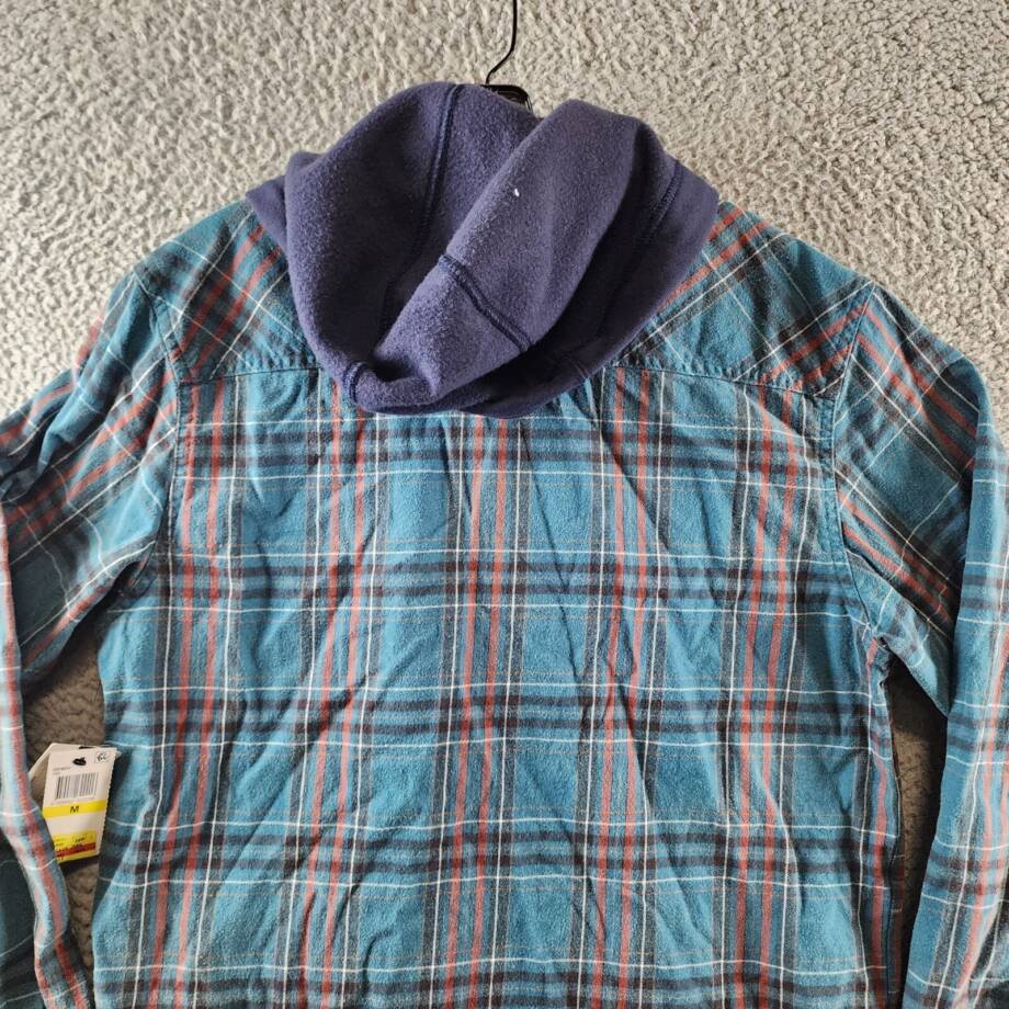 RIP CURL Ranchero Flannel Long Sleeve Shirt Men's M Blue Multi Button-Front