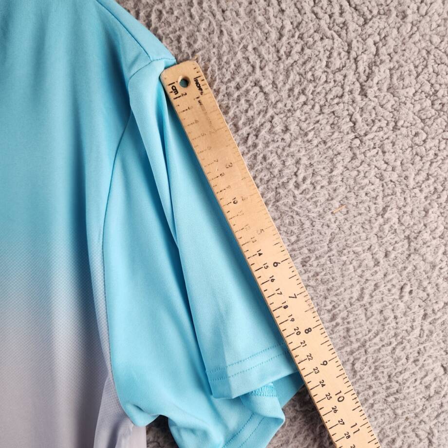 Pga Tour Classic-Fit Performance Ombre Golf Polo Shirt Men's M Blue Curacao