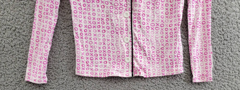 KatieJnyc Maia Long SleevedTop & Pants Pajamas Set Girls M White/Pink XOXO Print