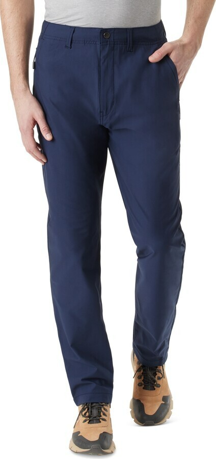 BASS OUTDOOR Traveler Slim-Straight Fit Flex Tech Twill Pants Men's 36 Slate
