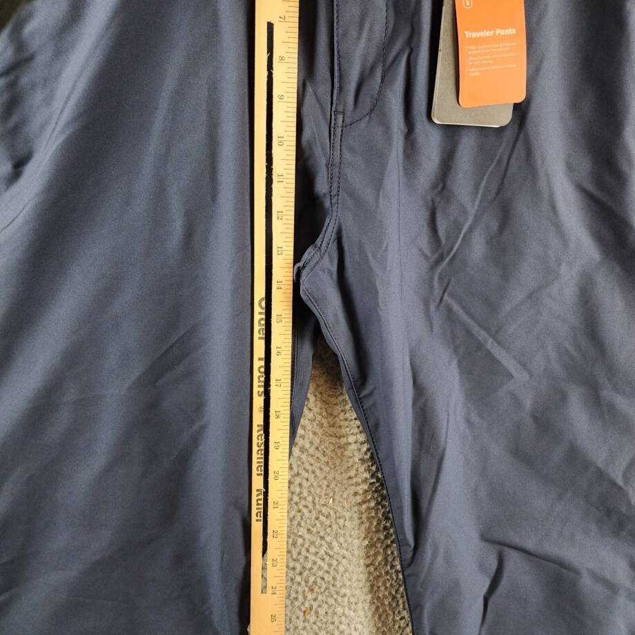 BASS OUTDOOR Traveler Slim-Straight Fit Flex Tech Twill Pants Men's 36 Slate