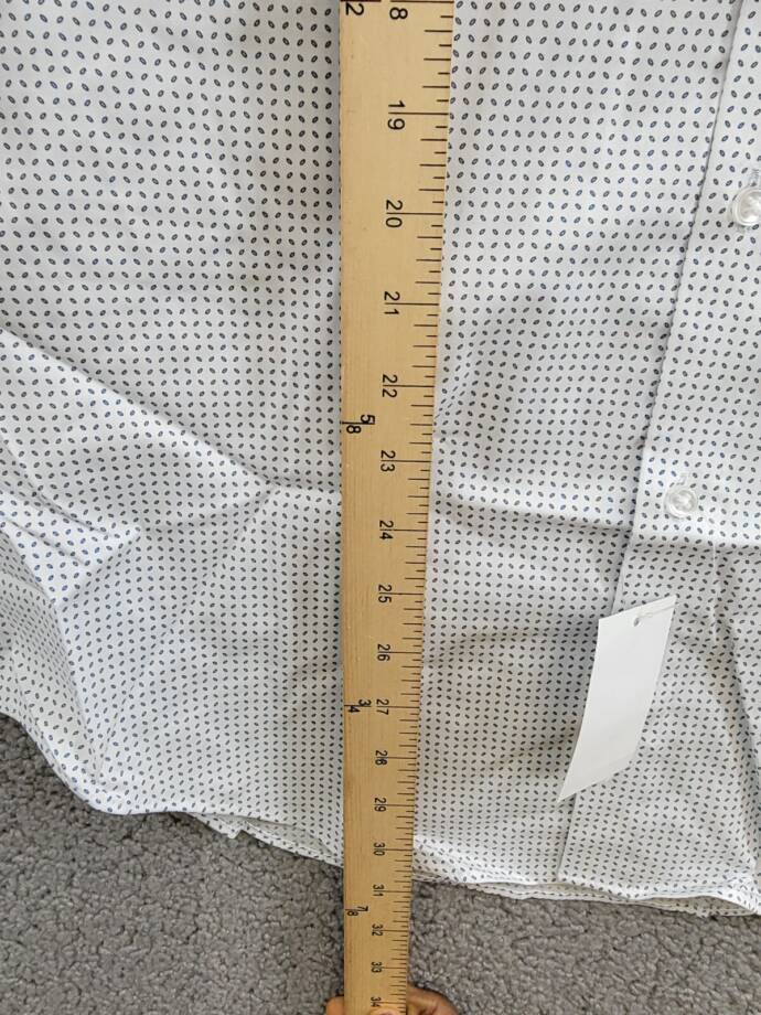 Calvin Klein Steel Plus Slim Fit Stretch Wrinkle Free Dress Shirt Men's 17 34-35
