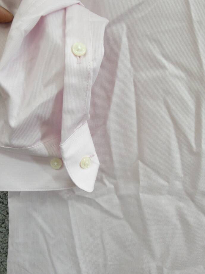 Calvin Klein Steel + Regular Fit Pin Cord Dress Shirt Men's Light Pink 16.5