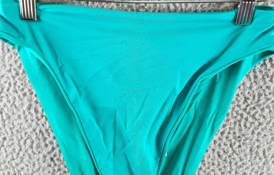 BECCA® by Rebecca Virtue Socialite High Waist Bikini Bottom Women's M Teal Solid