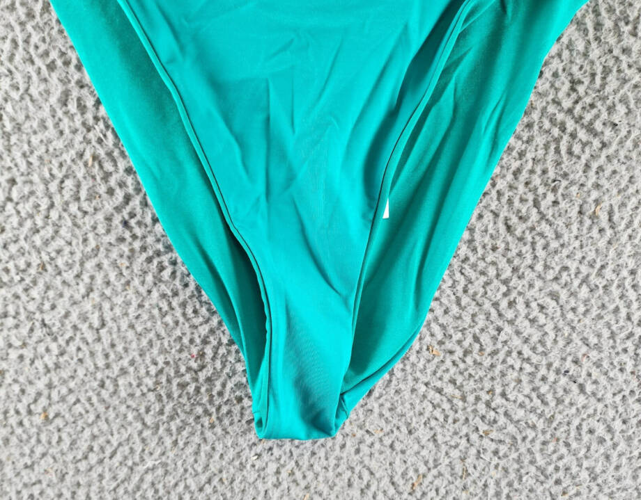 BECCA® by Rebecca Virtue Socialite High Waist Bikini Bottom Women's M Teal Solid
