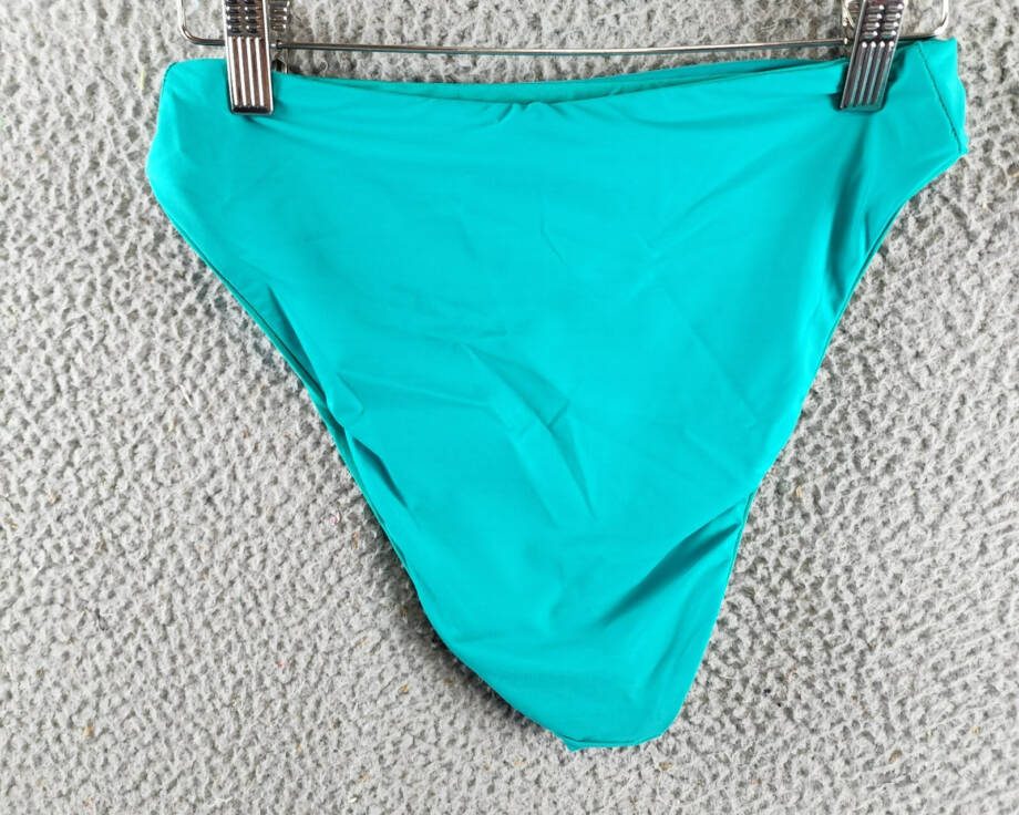 BECCA® by Rebecca Virtue Socialite High Waist Bikini Bottom Women's M Teal Solid