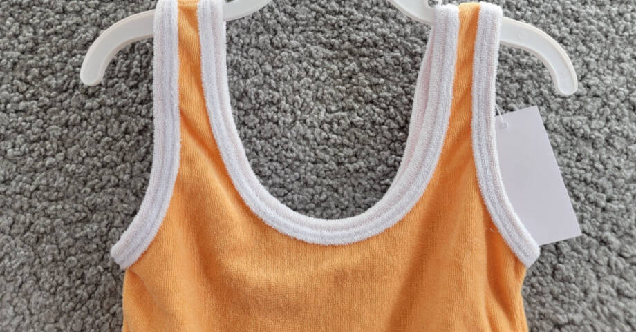KatieJnyc Margot Tank Top Girls' M Orange Slush Scoop Neck Sleeveless Pullover
