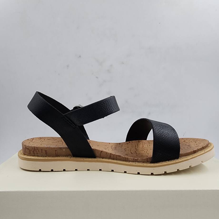 Sun + Stone Madie Slingback Ankle Strap Sandals Little Girls 3M Black/Brown