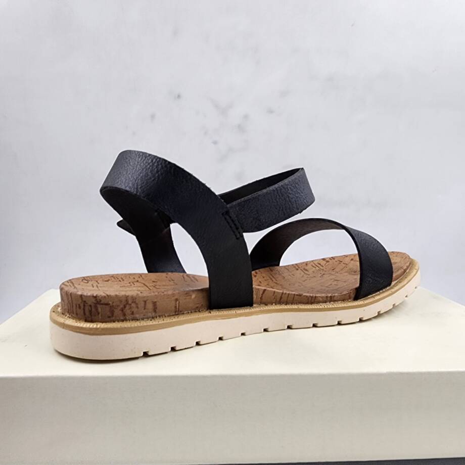 Sun + Stone Madie Slingback Ankle Strap Sandals Little Girls 3M Black/Brown