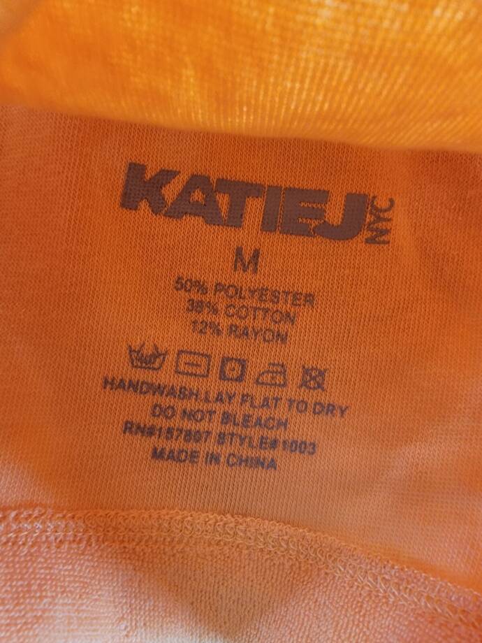 KatieJnyc Margot Tank Top Girls' M Orange Slush Scoop Neck Sleeveless Pullover