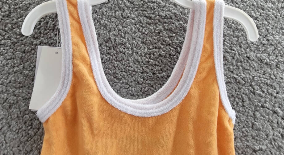 KatieJnyc Margot Tank Top Girls' M Orange Slush Scoop Neck Sleeveless Pullover