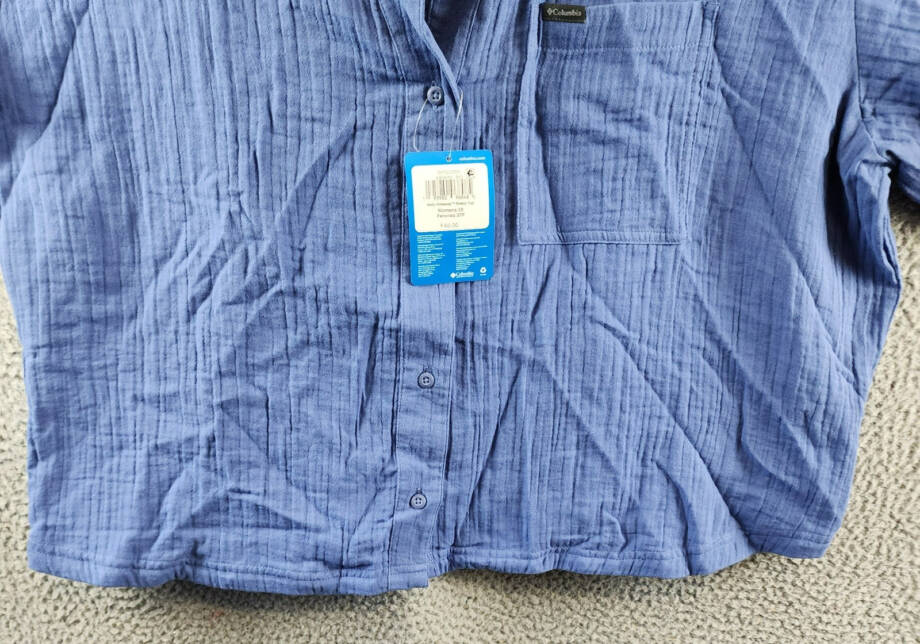 Columbia Plus Size Holly Hideaway Breezy Short-Sleeve Top Women's 3X Eve Pocket