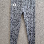 Under Armour Animal Print Leggings Girls - Grey Multi Pull On Elastic Waist 6X