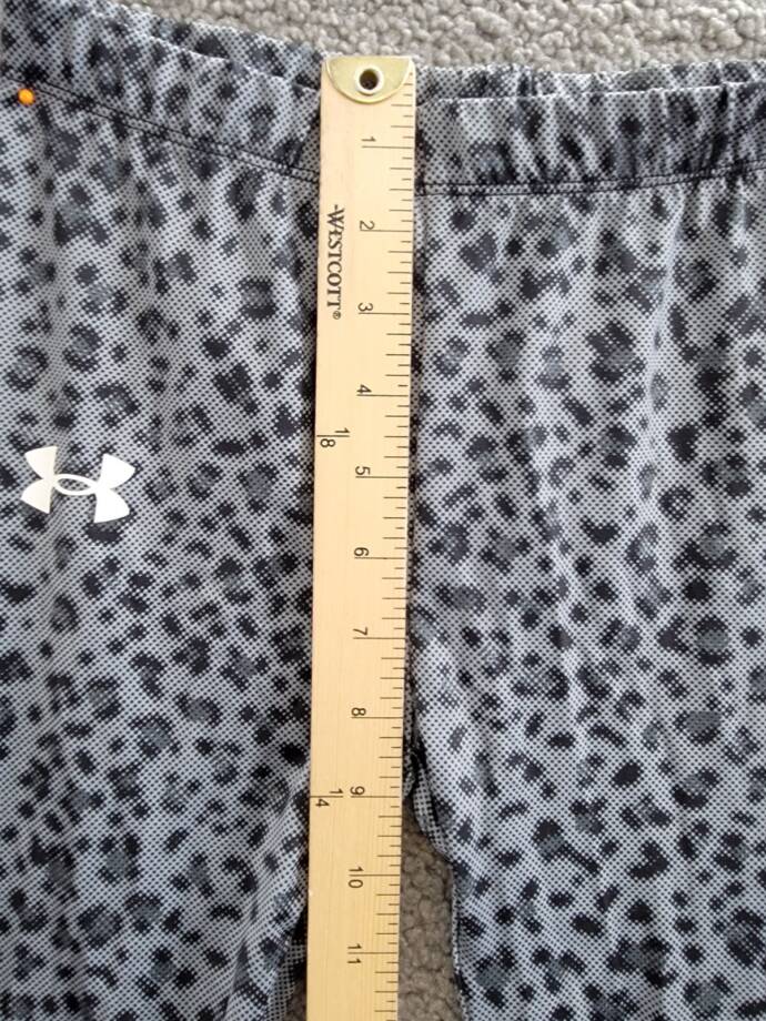 Under Armour Animal Print Leggings Girls - Grey Multi Pull On Elastic Waist 6X