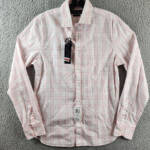 The Men's Store at Bloomingdale's Stretch Slim Fit Button Up Shirt Men's S Pink